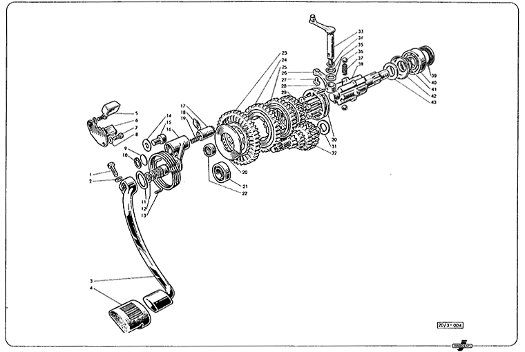 Junior50 - Junior100 - Junior125 - Wechselgetriebe und Anwerfer 1.Teil