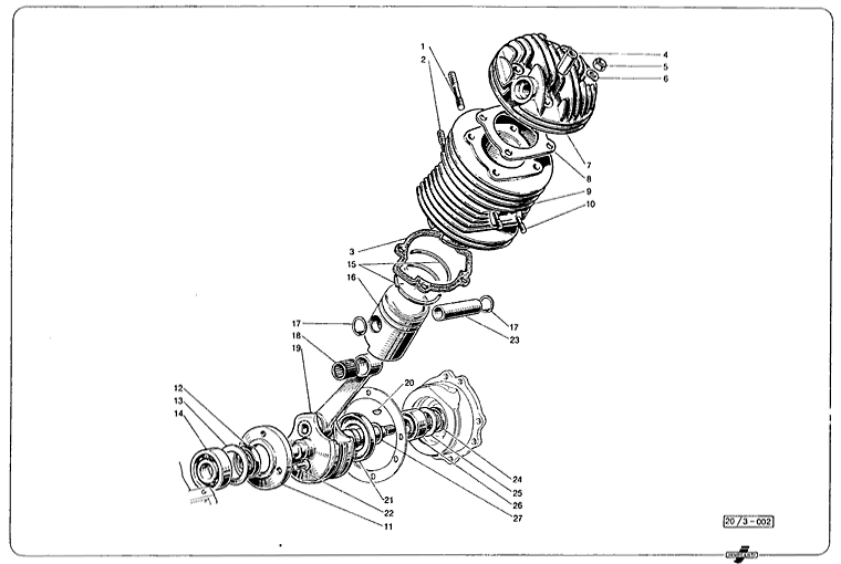 Junior50 - Junior100 - Junior125 - Zylinder, Kurbeltrieb 2.Teil