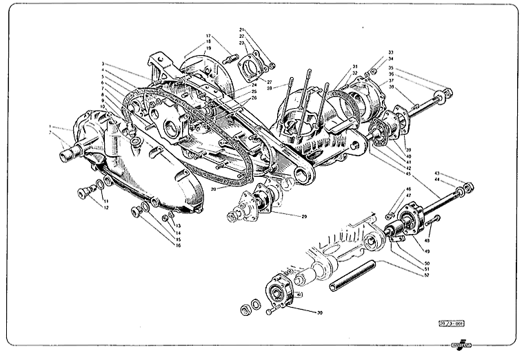 Junior50 - Junior100 - Junior125 - Motorgehuse 1.Teil