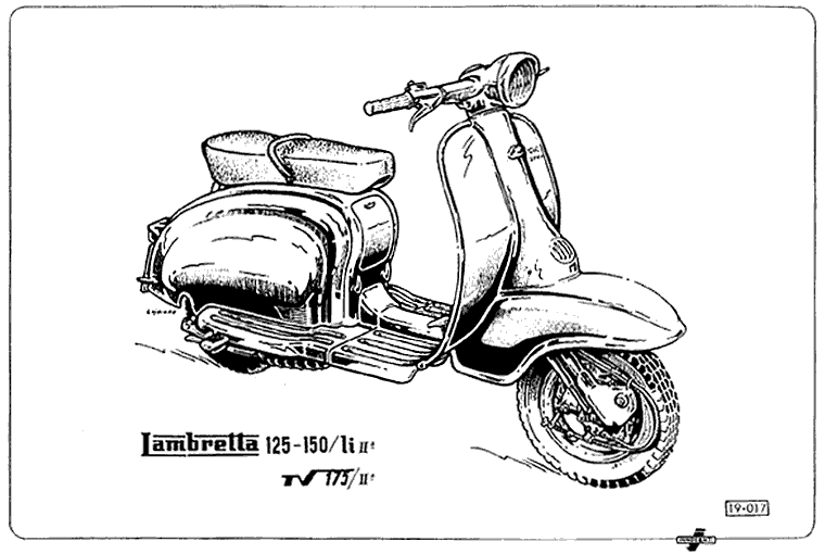 2. Serie LI 125-150 und TV 175 - Rollerdarstellung