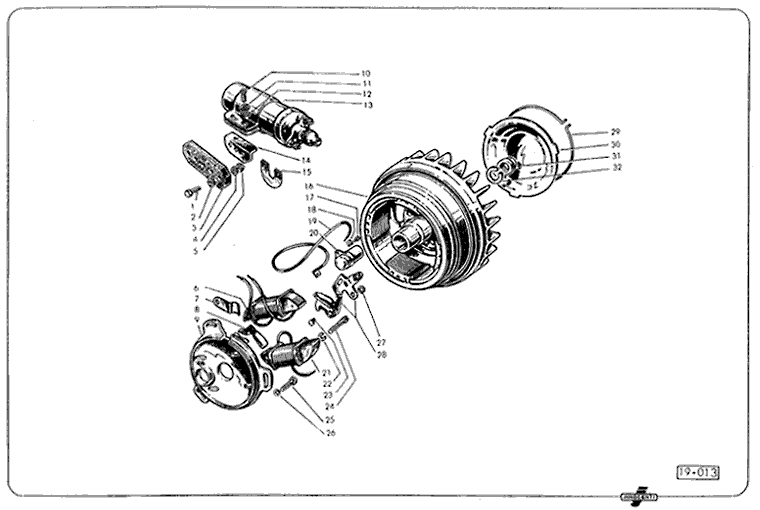 2. Serie LI 125-150 und TV 175 - Schwunglicht-Magnetznder Dugati